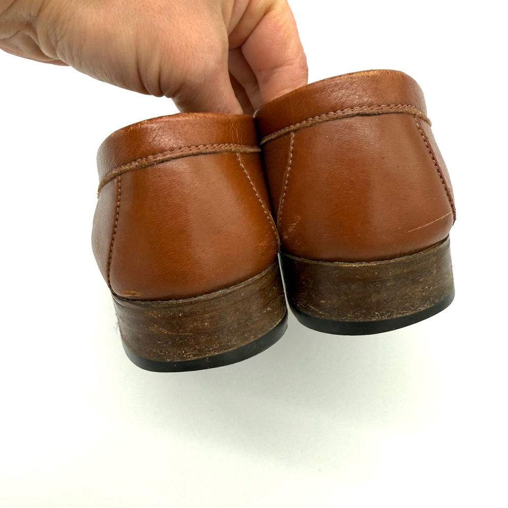 Gravati Loafers Hand Made Italian Light Brown Leather Womens Size 9 - Picture 6 of 9